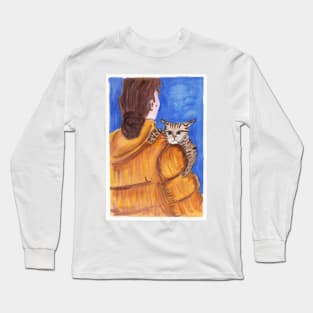 Cat and his owner Long Sleeve T-Shirt